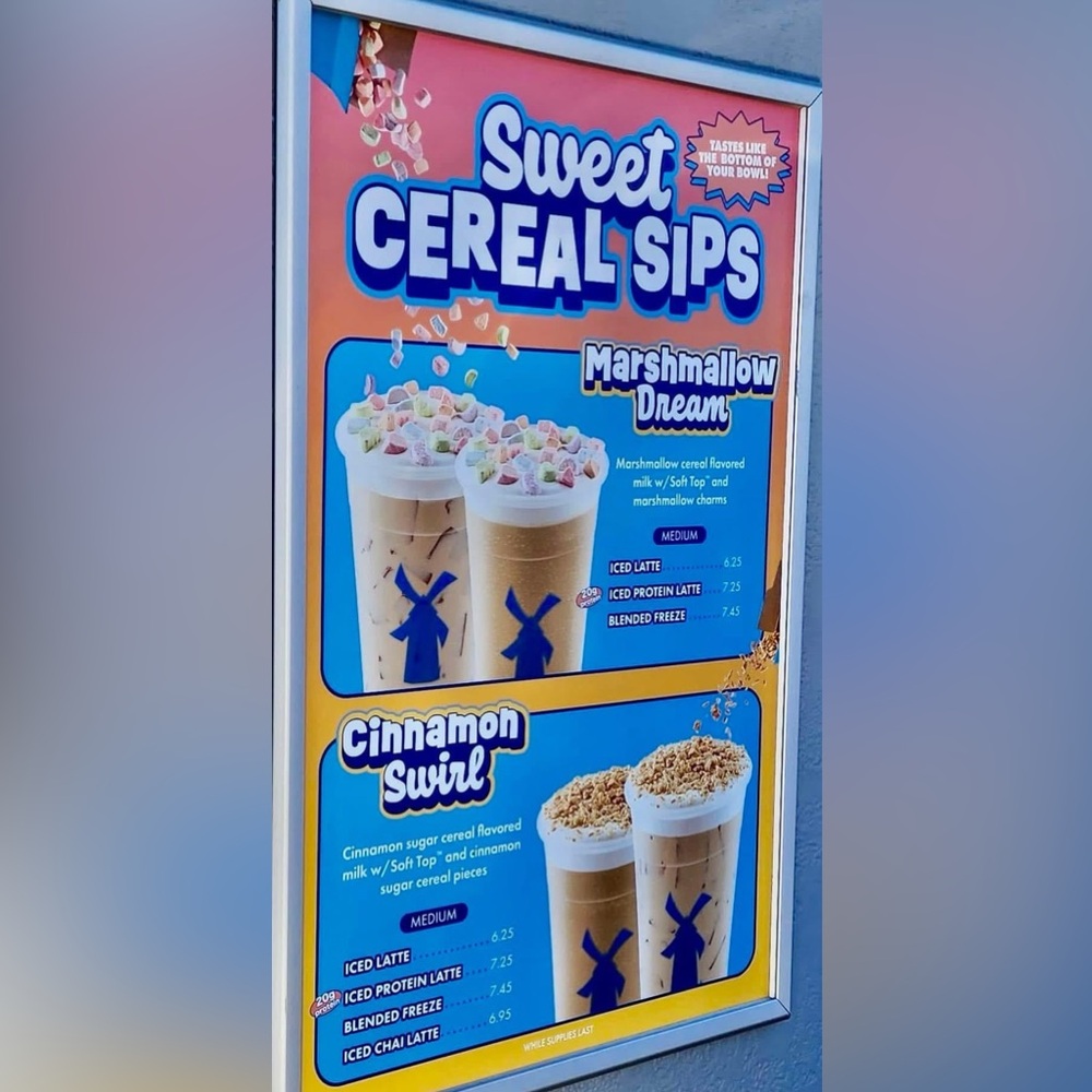 Dutch Bros Cereal Sips Poster